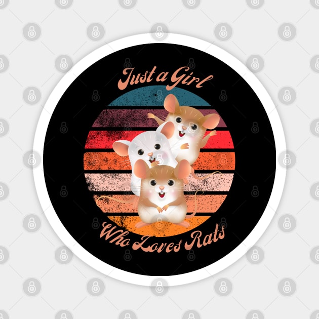 Girl Who Loves Rats Magnet by jlee